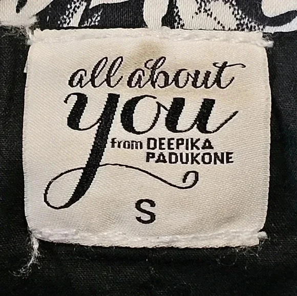 All About You Womens Small Floral Blazer Black White Cotton Boho Minimalist - Picture 4 of 7